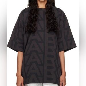 Marc Jacobs Monogram Big T-Shirt(Black/Charcoal)